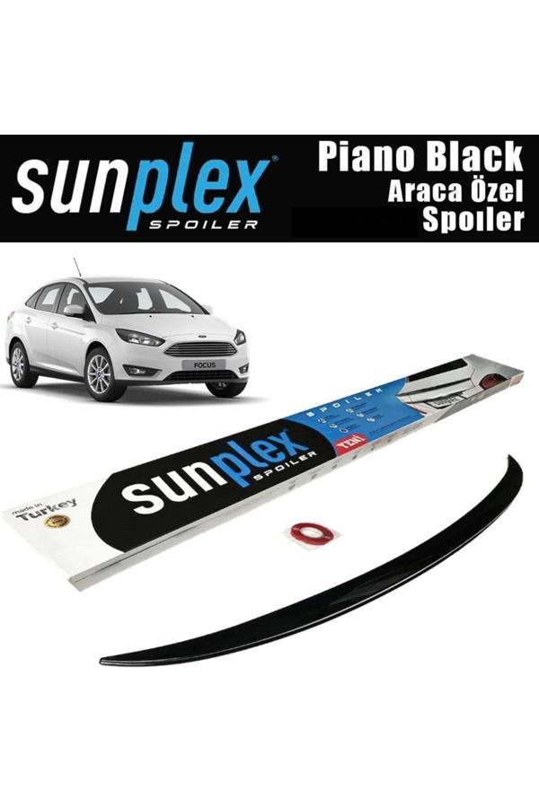 Sunplex Focus 4 Uyumlu Bagaj Üstü Spoiler Sedan 2015-2018 Piano Black - Image 1