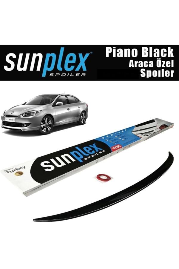 Sunplex Renault Fluence Uyumlu Bagaj Üstü Spoiler Piano Black A+ Kalite - Image 1