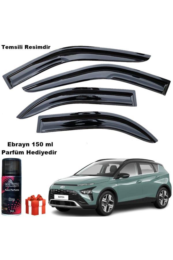 Caraks Hyundai Bayon Mügen Cam Rüzgarlığı 2020 Sonrası 4 Lü Takım Koku Hediyeli - Image 1