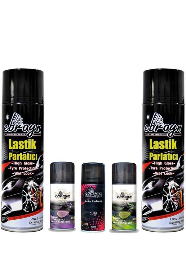 Caraks Oto Lastik-Klima Temizleyici-Koku-Ebrayn Paket İçeriği Ürün Açıklamalarında Bulunmaktadır - 5 Parça - Image 1