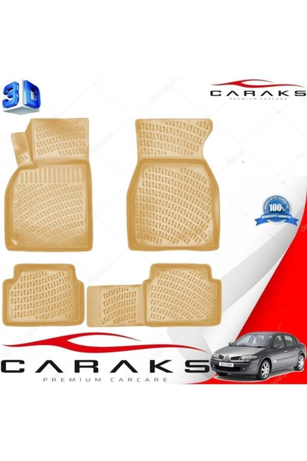 Caraks Megane 2 Sd Bej 3D Havuzlu Paspas 2004-2010 Arası Marka - Image 1