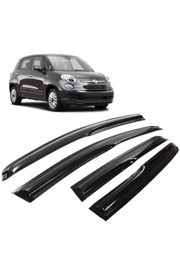 Caraks Fiat 500L Mügen Cam Rüzgarlığı 2012-2018 Arası 4 Lü Takım +500Ml Lastik Parlatıcı - Image 1