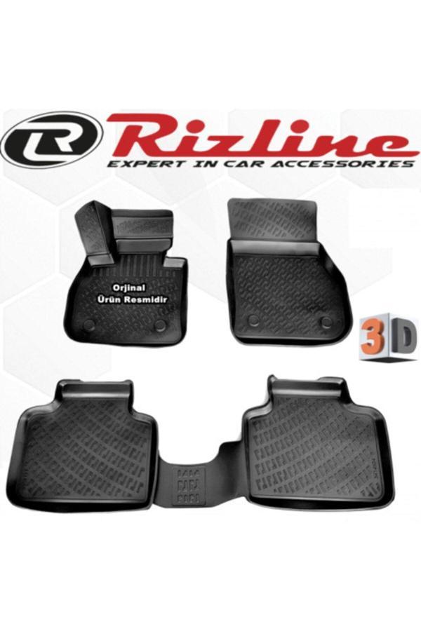 Rizline Mini Countryman 3D Paspas Havuzlu 2017 Sonrası Siyah 4 Parça Set - Image 1