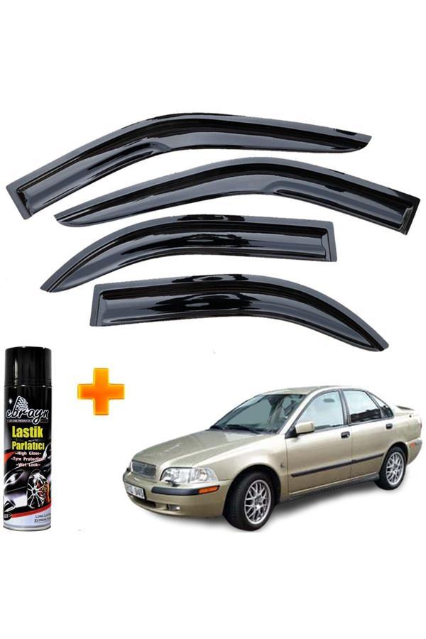 Caraks Volvo S40 Mügen Cam Rüzgarlığı 1997 - 2004 Arası 4 Lü Takım +500Ml Lastik Parlatıcı - Image 1