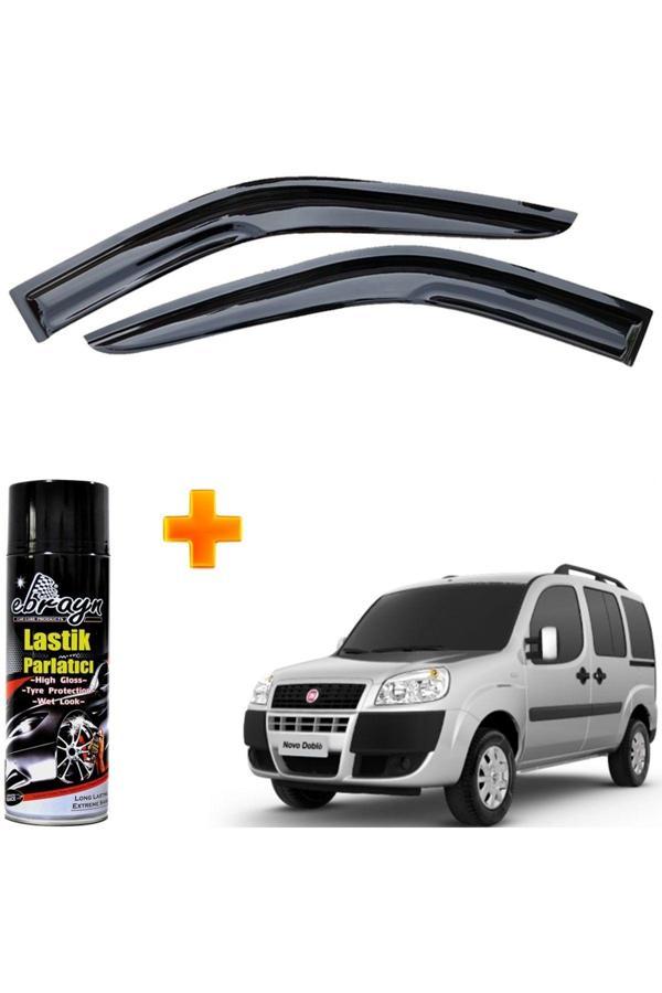 Caraks Fiat Doblo 1 Mügen Cam Rüzgarlığı 2000-2009 Arası Ön Iki Camlar 2 Li Takım +500Ml Lastik Parlatıcı - Image 1