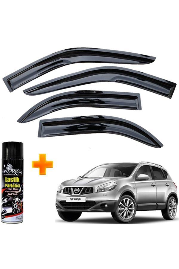Caraks Nissan Qashqai Mügen Cam Rüzgarlığı 2007-2014 Arası 4 Lü Takım +500Ml Lastik Parlatıcı - Image 1