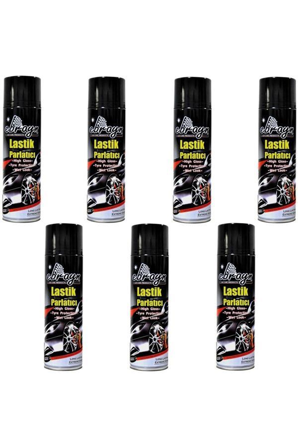 Caraks Premium Lastik Parlatıcı Tampon Parlatıcı Koruyucu Ebrayn Aerosol Sprey 500 Ml Kaliteli 7 Adet - Image 1