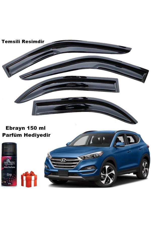 Caraks Hyundai Tucson Mügen Cam Rüzgarlığı 2015-2020 Arası 4 Lü Takım Koku Hediyeli - Image 1