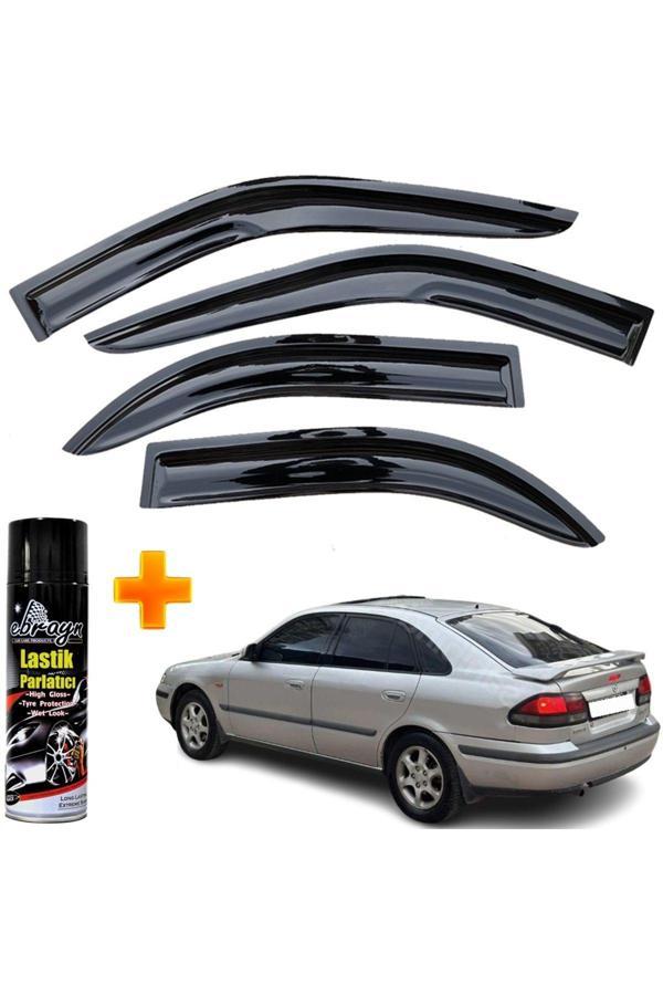 Caraks Mazda 626 Mügen Cam Rüzgarlığı Hb 1992 - 1997 Arası 4 Lü Takım +500Ml Lastik Parlatıcı - Image 1