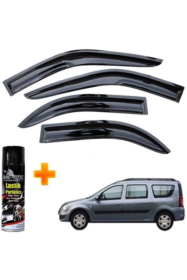Caraks Dacia Logan Stw Mügen Cam Rüzgarlığı 2004-2012 Arası 4 Lü Takım +500Ml Lastik Parlatıcı - Image 1