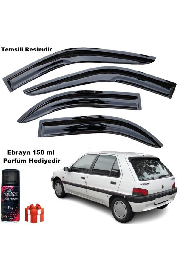 Caraks Peugeot 106 Mügen Cam Rüzgarlığı 1992-2002 Arası 4 Lü Takım Koku Hediyeli - Image 1