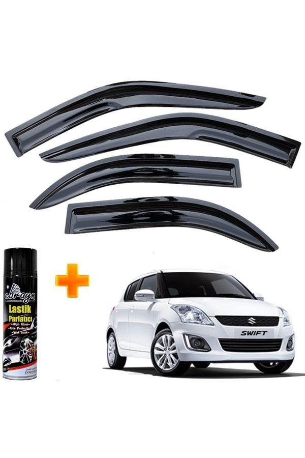 Caraks Suzuki Swift Mügen Cam Rüzgarlığı 2006 - 2011 Arası 4 Lü Takım +500Ml Lastik Parlatıcı - Image 1