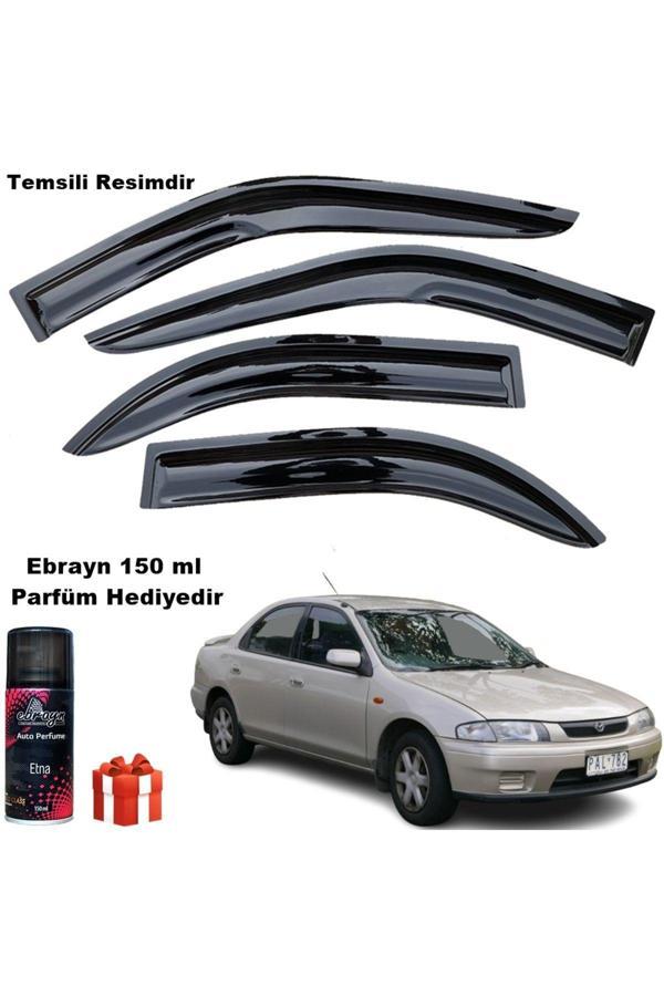Caraks Mazda 323 Familia Mügen Cam Rüzgarlığı 1996-1999 Arası 4 Lü Takım Koku Hediyeli - Image 1