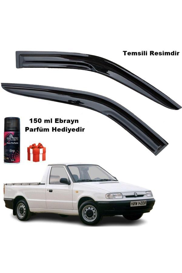 Caraks Skoda Felicia Pickup Uyumlu Mügen Cam Rüzgarlığı 2 Li Takım Koku Hediyeli - Image 1