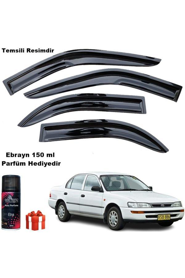 Caraks Toyota Corolla Mügen Cam Rüzgarlığı 1993-1998 Arası 4 Lü Takım Koku Hediyeli - Image 1