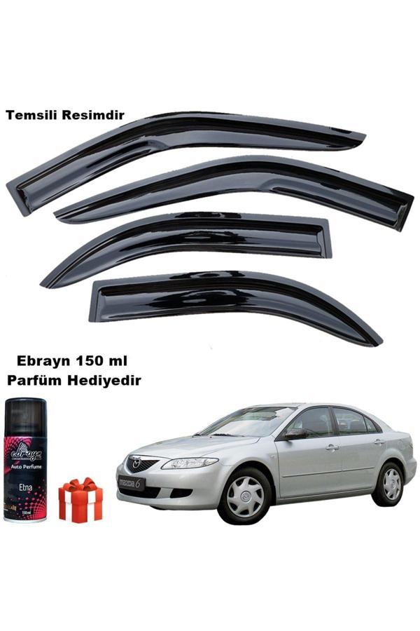 Caraks Mazda 6 Mügen Cam Rüzgarlığı Sedan 2003-2007 Arası 4 Lü Takım Koku Hediyeli - Image 1