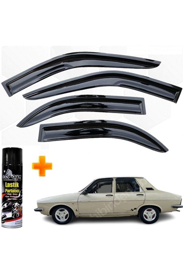 Caraks Renault 12 Toros Sedan Mügen Cam Rüzgarlığı 4 Lü Takım +500Ml Lastik Parlatıcı - Image 1