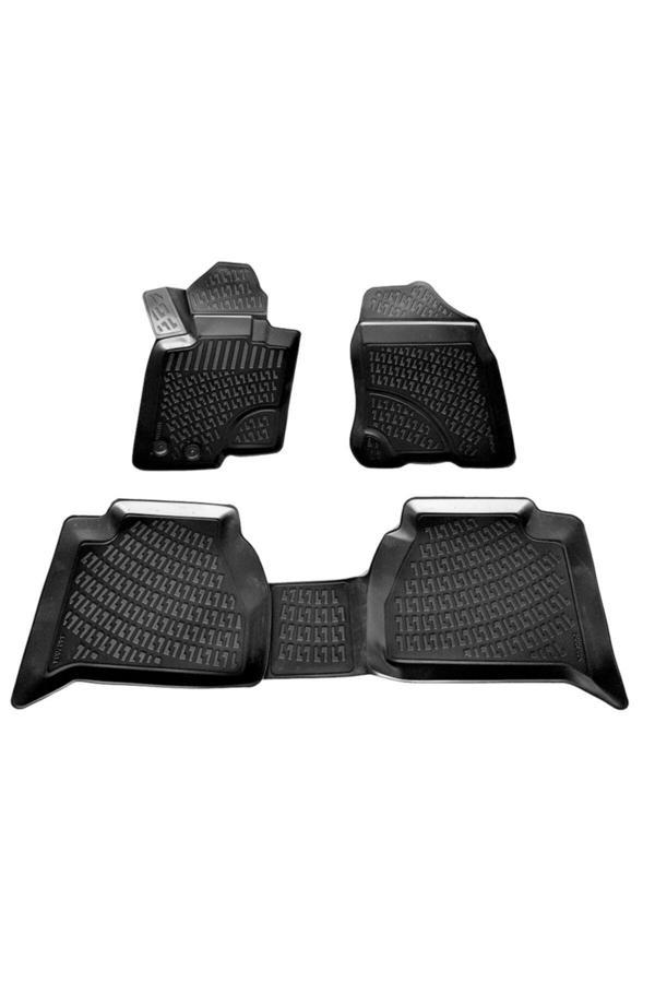 Caraks Nissan Navara 3D Paspas Havuzlu 2014 - 2020 Arası Siyah 4 Lü Set - Image 1