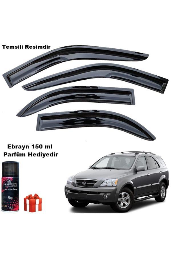 Caraks Kia Sorento Mügen Cam Rüzgarlığı 2002-2010 Arası 4 Lü Takım Koku Hediyeli - Image 1