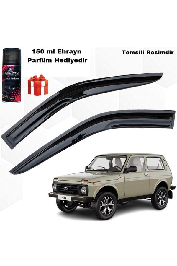 Caraks Lada Niva Mügen Cam Rüzgarlığı Tek Kapı Araç Tüm Kasalara Uyumlu 2 Li Takım Koku Hediyeli - Image 1