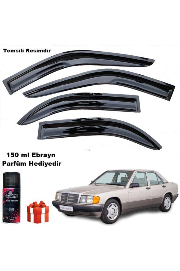 Caraks Mercedes 190E Mügen Cam Rüzgarlığı 4 Lü Takım Koku Hediyeli - Image 1