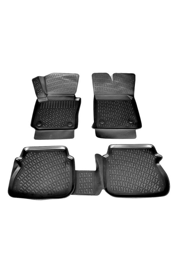 Caraks Vw Caddy 3D Paspas Havuzlu 2015 - 2020 Arası Siyah 4 Parça Set - Image 1