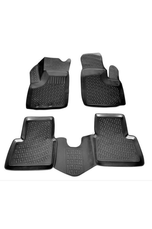 Caraks Fiat Doblo 1 3D Paspas Havuzlu 2001 - 2009 Arası Siyah 4 Lü Set - Image 1