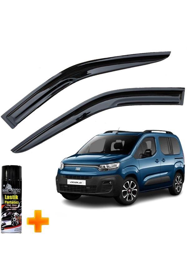 Caraks Doblo Mügen Cam Rüzgarlığı 2023 Sonrası 2 Li Takım +500Ml Lastik Parlatıcı - Image 1