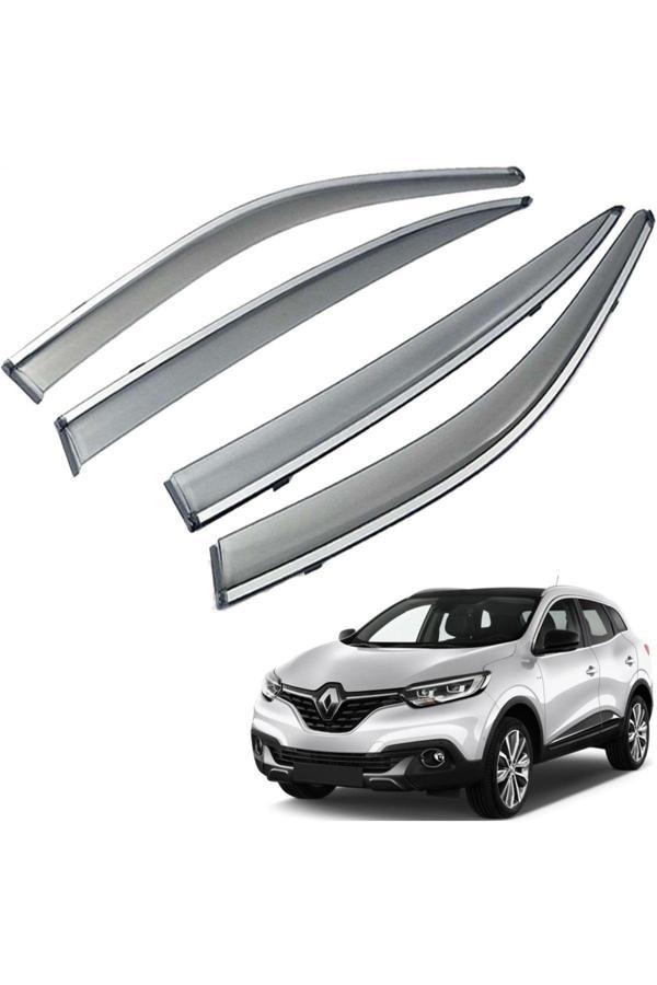 Caraks Renault Kadjar Mügen Cam Rüzgarlığı Kromlu Rüzgarlık ( Paslanmaz Kromlu ) 2015 Sonrası Füme Renk - Image 1