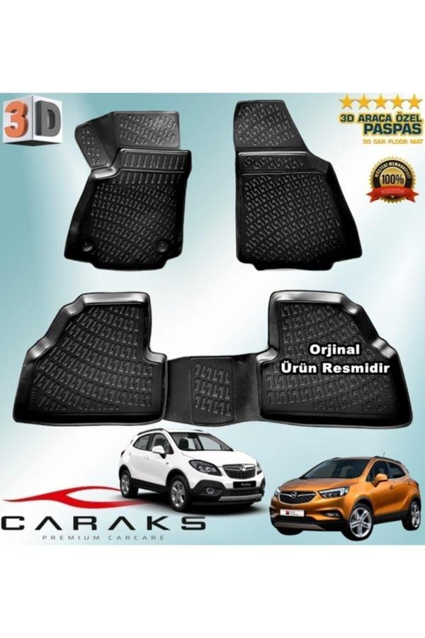 Caraks Opel Mokka 3D Paspas Havuzlu 2016 - 2020 Arası Siyah 4 Prç. - Image 1
