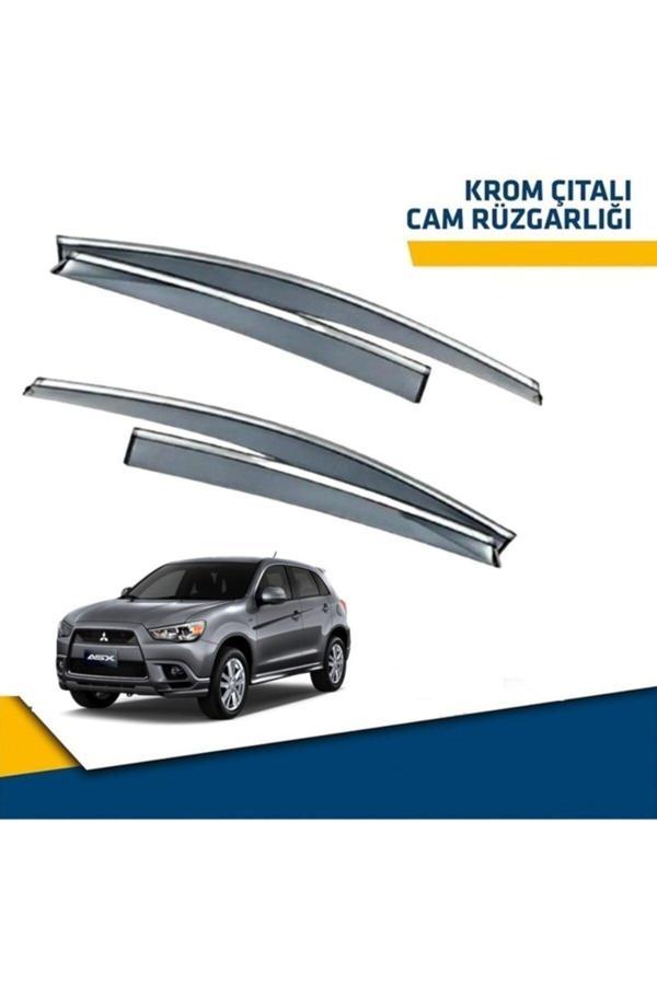 Point Mitsubishi Asx Mügen Cam Rüzgarlığı Kromlu 2010-2015 Arası 4 Lü Set - Image 1