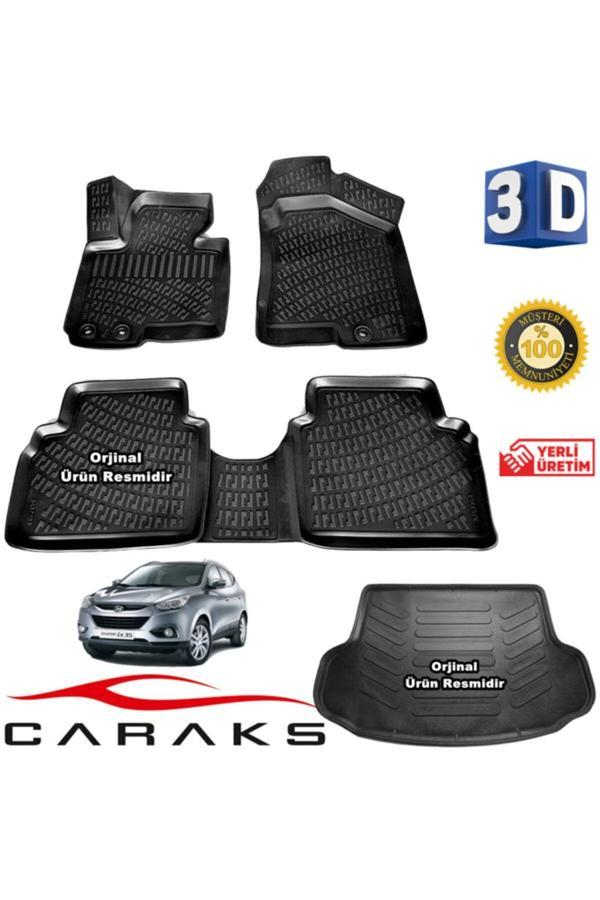 Caraks Hyundai Ix35 3D Havuzlu Paspas + Bagaj Havuzu 2010-2015 Arası Marka - Image 1