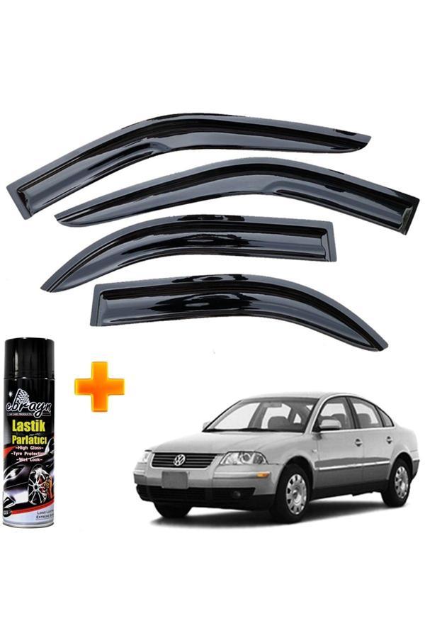 Caraks Vw Passat 3B Mügen Cam Rüzgarlığı 1996-2005 Arası 4 Lü Takım +500Ml Lastik Parlatıcı - Image 1