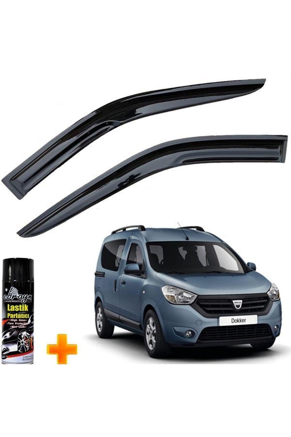 Caraks Dacia Dokker Mügen Cam Rüzgarlığı 2013 Sonrası 2 Li Takım +500Ml Lastik Parlatıcı - Image 1