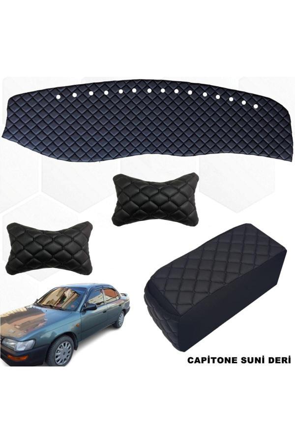 Caraks Corolla Efsane Kasa Göğüs Halısı Kolçak Boyunluk 1993-1998 Arası Siyah - Image 1
