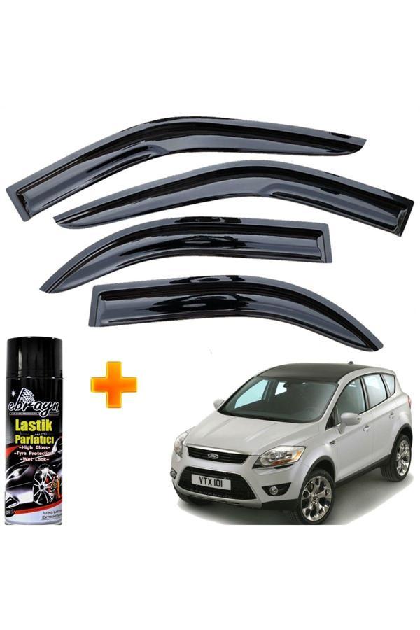 Caraks Kuga Mügen Cam Rüzgarlığı 2008 - 2012 Arası 4 Lü Takım +500Ml Lastik Parlatıcı - Image 1