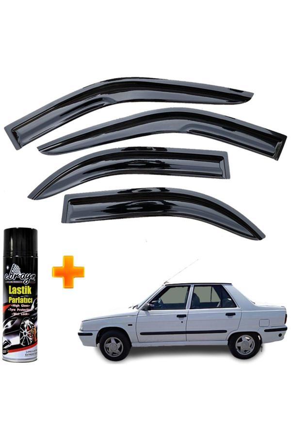 Caraks Renault 9 Mügen Cam Rüzgarlığı 4 Lü Takım +500Ml Lastik Parlatıcı - Image 1