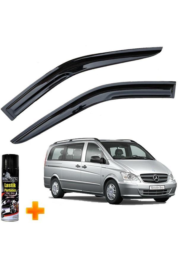 Caraks Mercedes Vito Mügen Cam Rüzgarlığı 2004-2014 Arası 2 Li Takım +500Ml Lastik Parlatıcı - Image 1