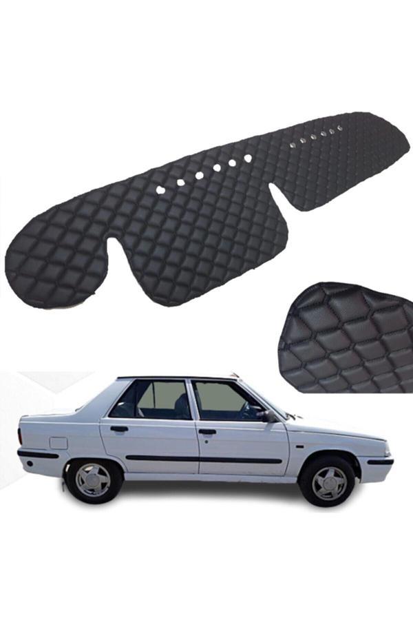 Caraks Renault 9 Broadway Göğüs Halısı Siyah Suni Deri - Image 1