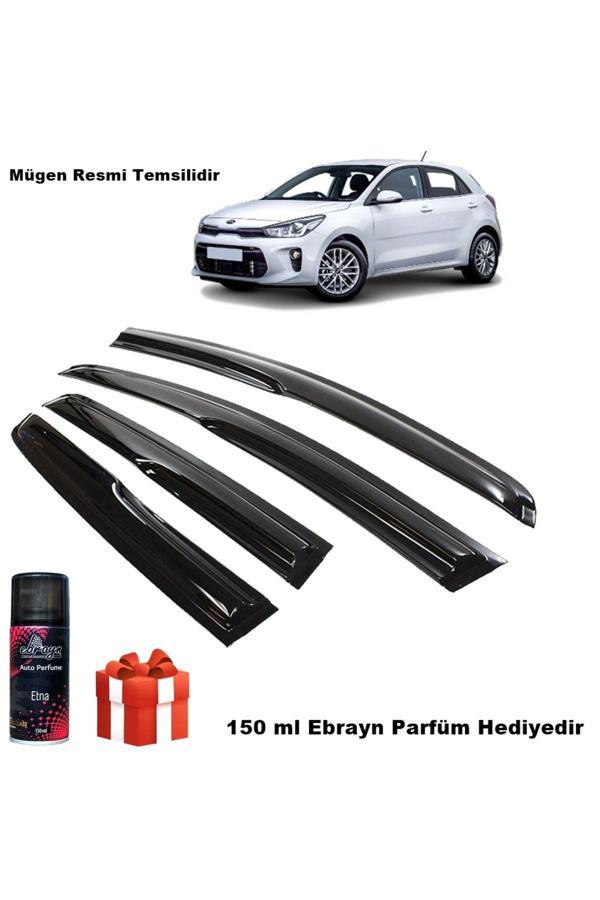 Caraks Kia Rio Mügen Cam Rüzgarlığı Hb 2016-2023 Arası 4 Lü Takım Koku Hediyeli - Image 1