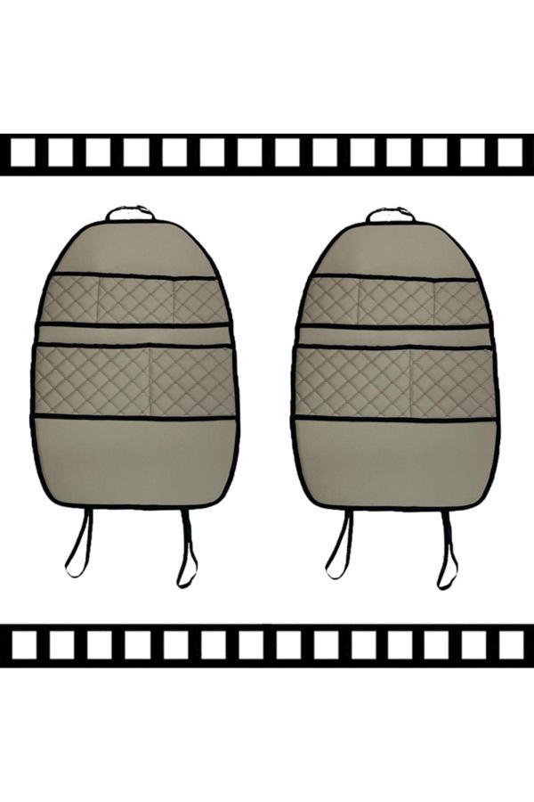 Caraks Renault Laguna 3 2008 Sonrası Oto Koltuk Arkası Organizer Suni Deri 2 Adet 011 - Image 1