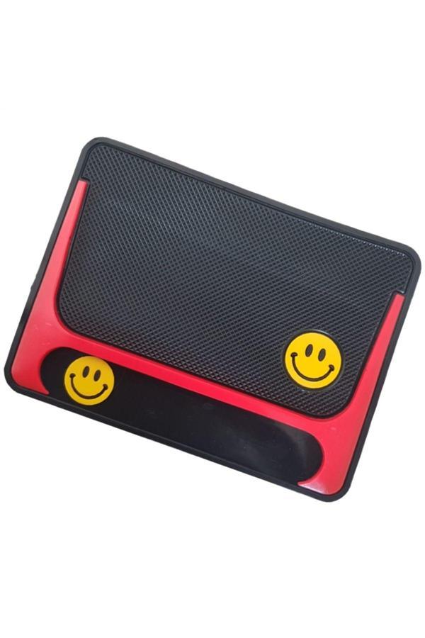 Caraks Kaydırmaz Silikonlu Ped Araç Göğüs Torpido Ev Ofis Çok Amaçlı Emoji Desenli 17,5 Cm X 13 Cm - Image 1