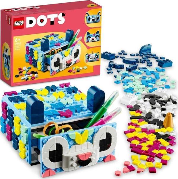 LEGO Dots Yaratıcı Hayvan Çekmecesi 41805 İnşa Edilebilen Kendin Yap Saklama Kutusu +6 Yaş (643 Parça) - Image 1