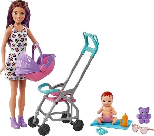 Barbie Bebek Bakıcısı Bebeği ve Aksesuarları Oyun Seti FHY97-GXT34 - Image 1