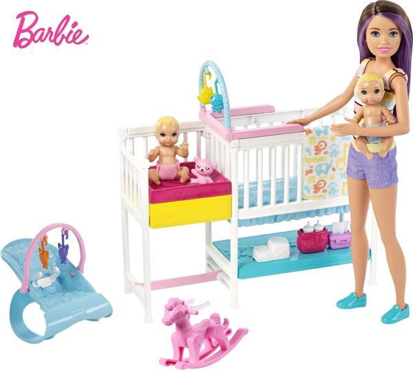 Barbie Bebek Bakıcısı Skipper Uyku Eğitiminde Oyun Seti GFL38 - Image 1