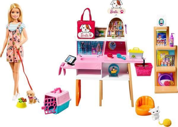 Barbie Bebek ve Evcil Hayvan Dükkanı Oyun Seti  GRG90 - Image 1