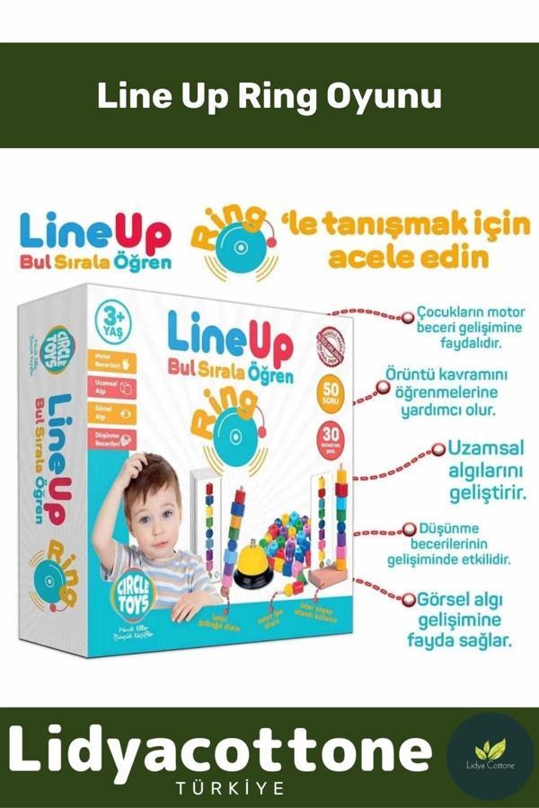 Premium Motor Becerileri Görsel Algıları Geliştiren Dikkat Sağlayan İpe Çubuğa Boncuk Dizme Oyunu - Image 1