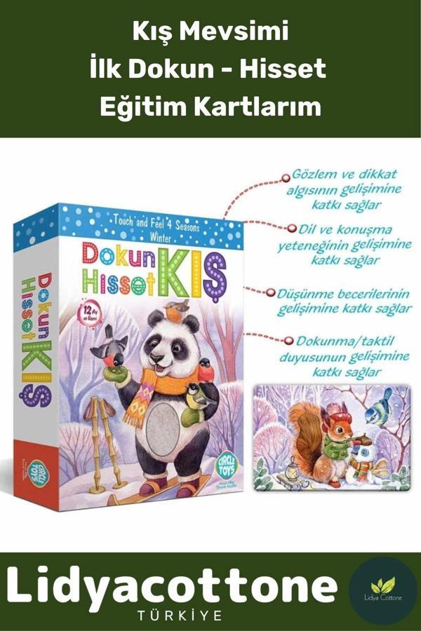 Premium Dikkat Algı Duyusal Görsel Gelişimi Eğlenceli Öğrenme Çocuk Hisset Tanı Kış Eğitim Kartları - Image 1