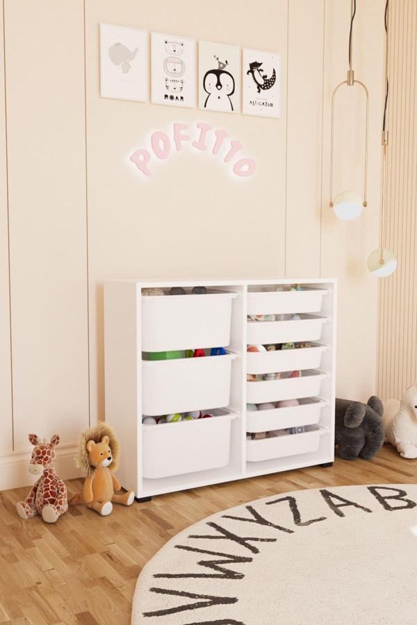 Pofitto 3 Derin 9 Sepetli Dolap Oyuncak Dolabı Çok Amaçlı Mutfak Kiler Banyo Dolabı - Image 1