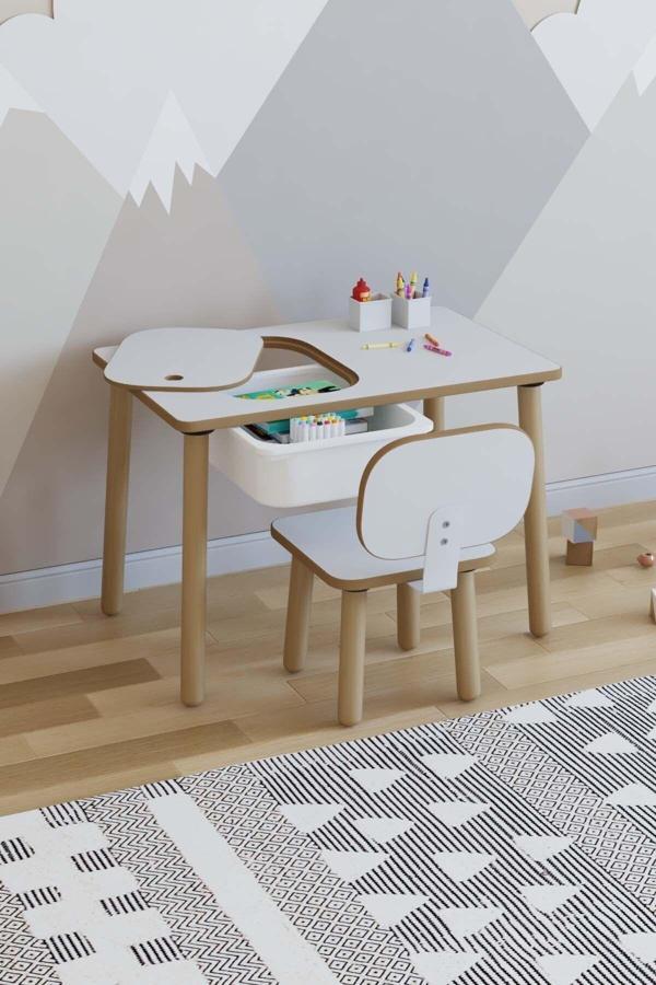 Pofitto Montessori Çocuk Masası - Oyun Masası - Aktivite Masası - Çalışma Masası - Etkinlik Masası - Image 1